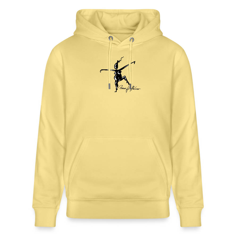 Unisex Bio-Hoodie mit TUSCHEWEIBCHEN PRINT - Gelb Viva 