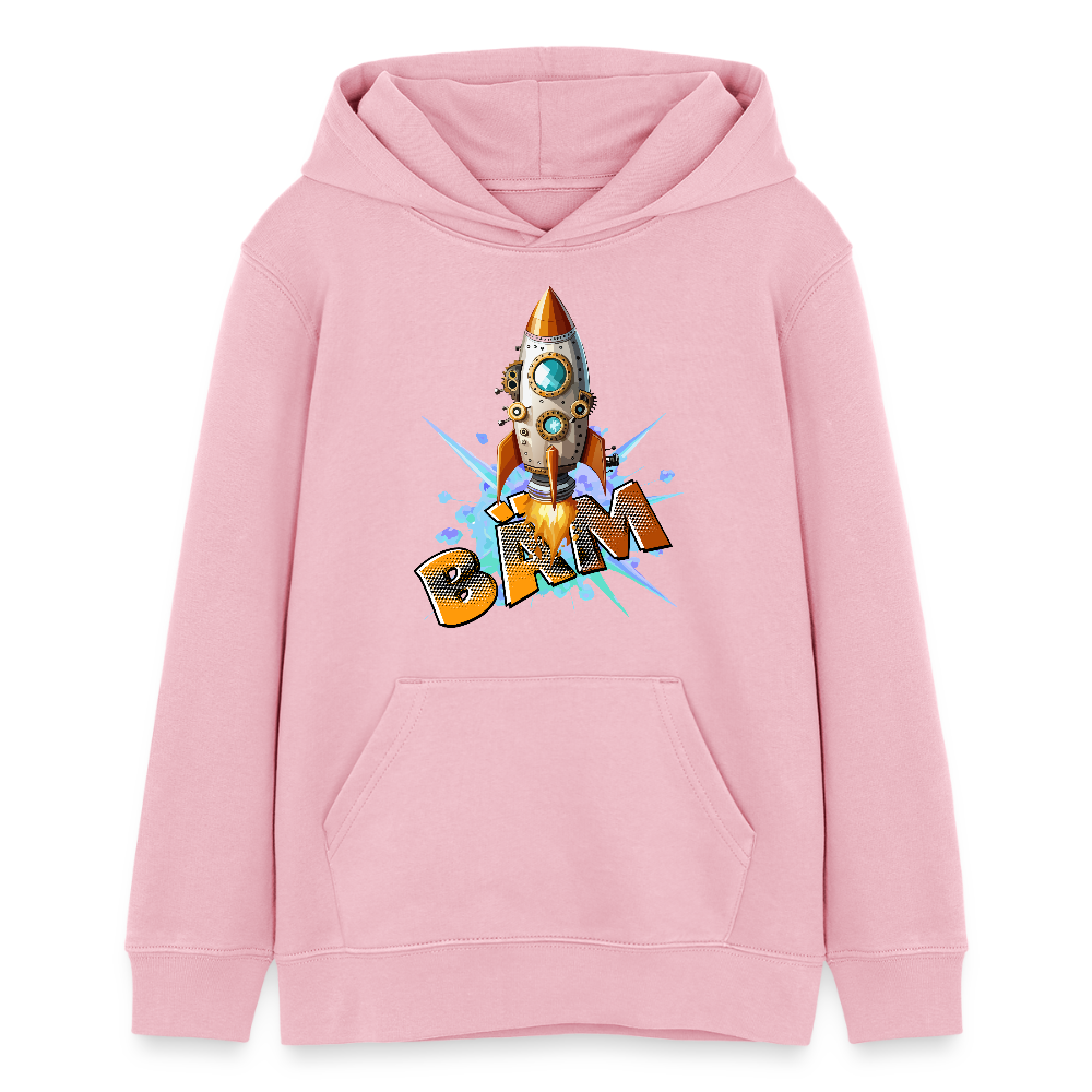 MNJS TEENS Bio-Hoodie mit BÄM PRINT - Hellrosa