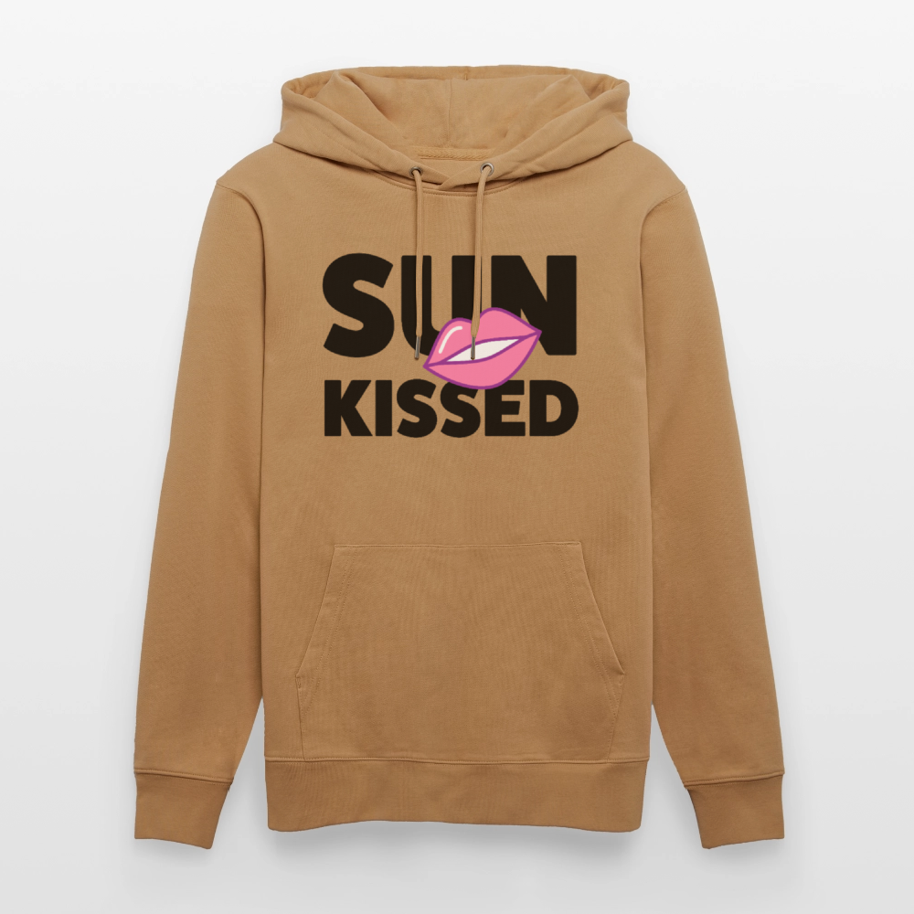 Unisex Hoodie mit SUN KISSED PRINT - Karamell 