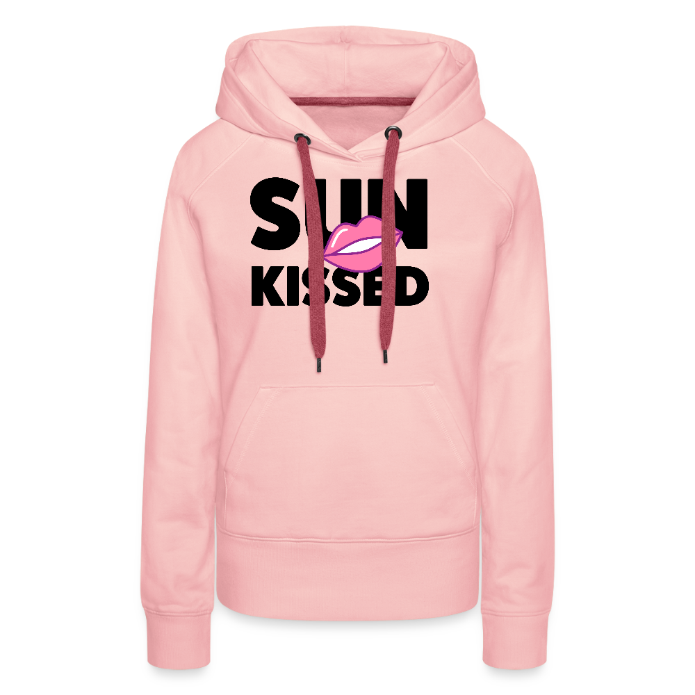 Frauen Premium Hoodie mit SUN KISSED PRINT - Kristallrosa