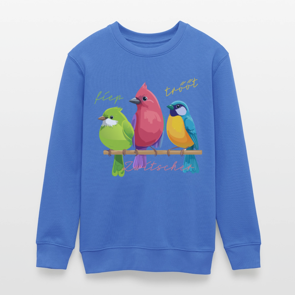 MNJS TEENS Bio Sweatshirt mit ZWISCHERGÄNG PRINT - carolina Blue