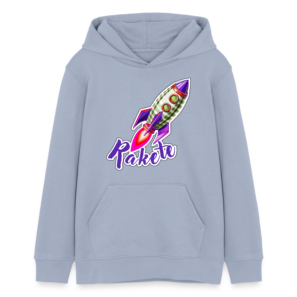 MNJS TEENS Bio-Hoodie mit RAKETE PRINT - Lavendel-Violett