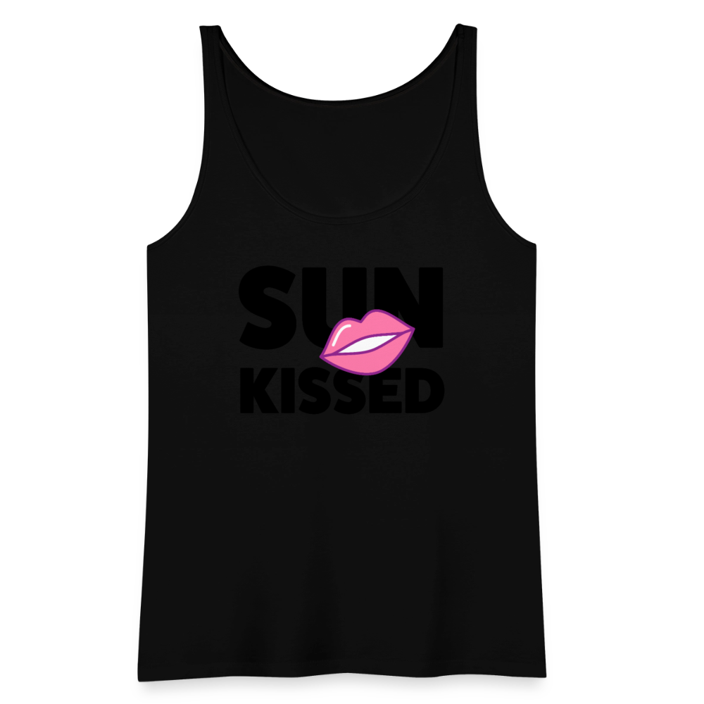Frauen Premium Tank Top mit SUN KISSED PRINT - Schwarz