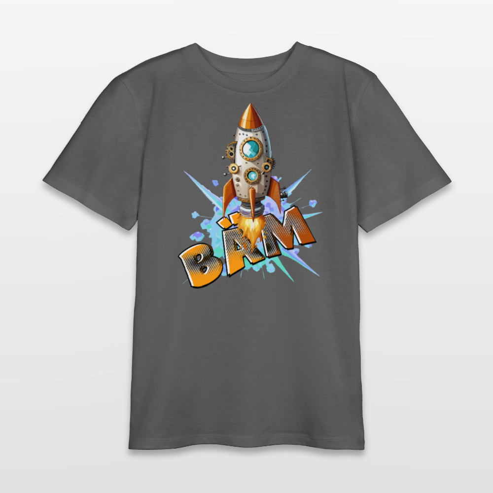 MNJS TEENS Bio T-Shirt mit BÄM PRINT - Anthrazit