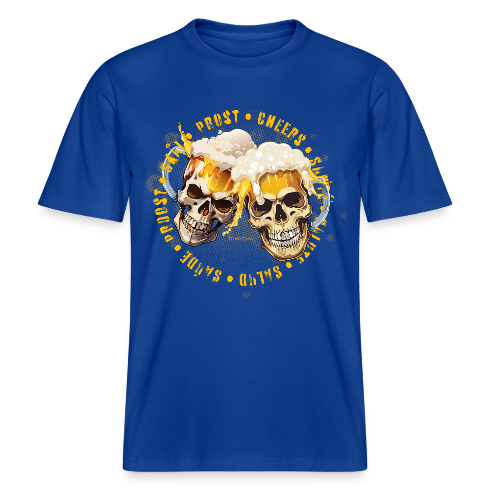 Unisex Bio-T-Shirt mit OKTOBERFEST SKULL BOY PRINT - Dunkelblau