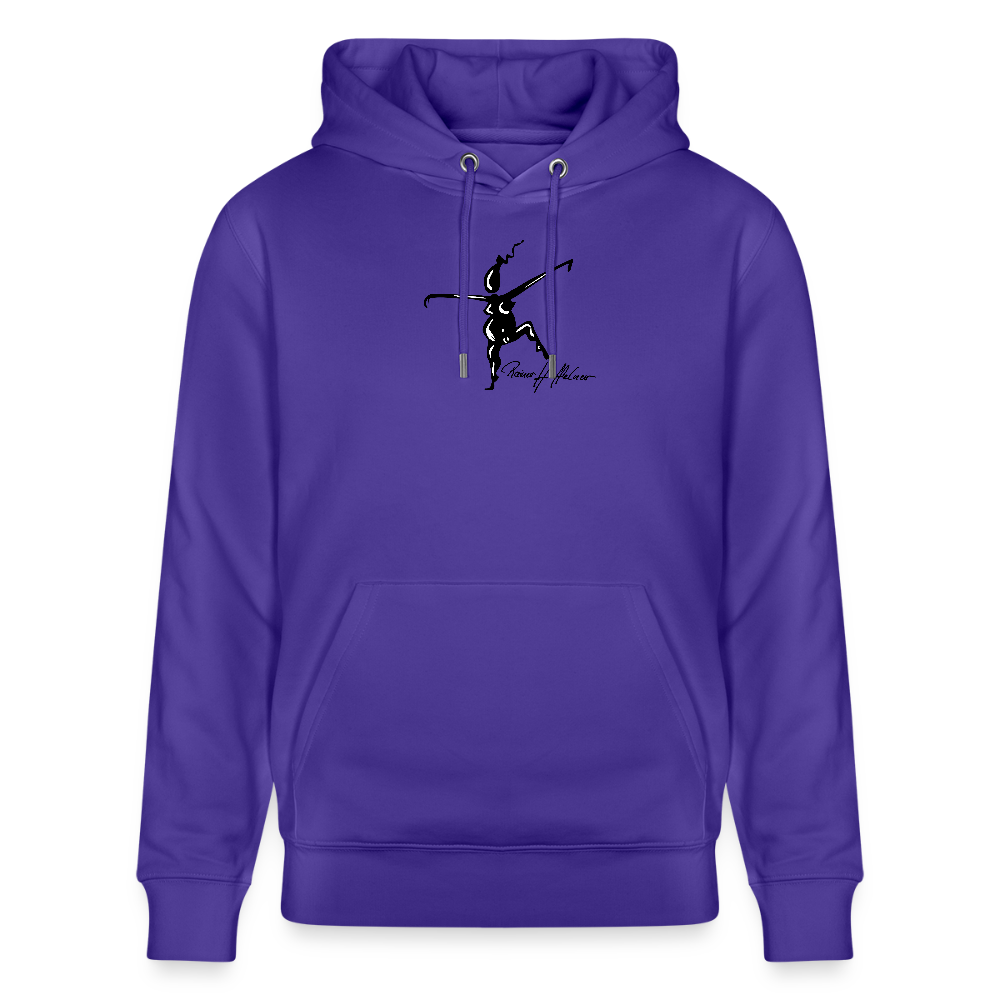 Unisex Bio-Hoodie mit TUSCHEWEIBCHEN PRINT - Purple Love 