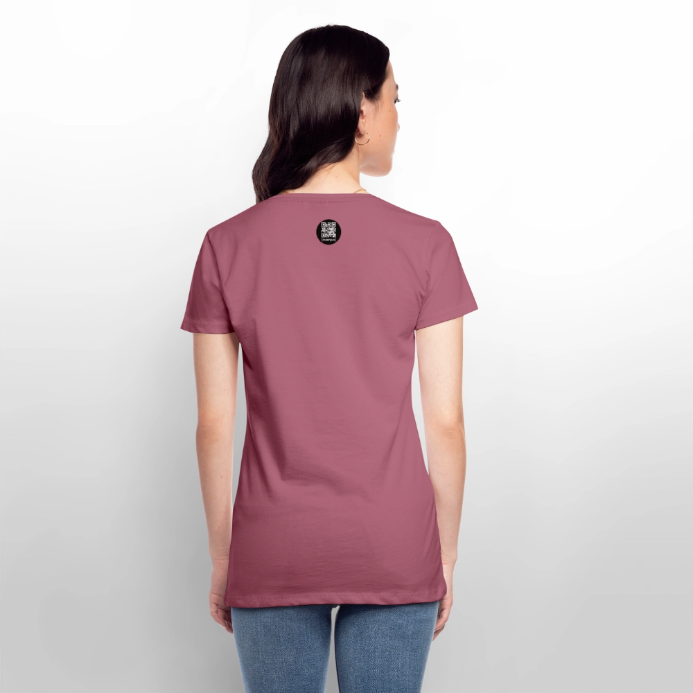 Frauen Premium T-Shirt mit OKTOBERFEST SKULL GIRL PRINT - Mauve