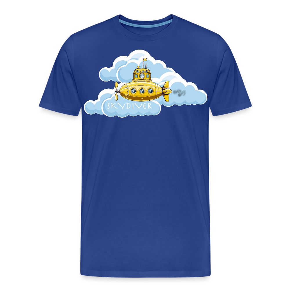Männer Premium T-Shirt mit SKYDIVER PRINT - Königsblau