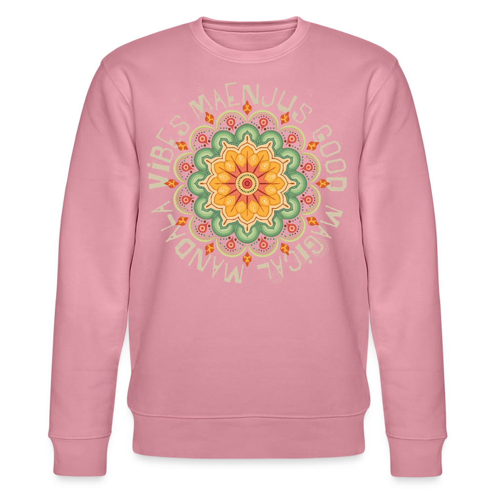 Unisex Bio-Sweatshirt mit MANDALA VIBES PRINT - Lila Traum