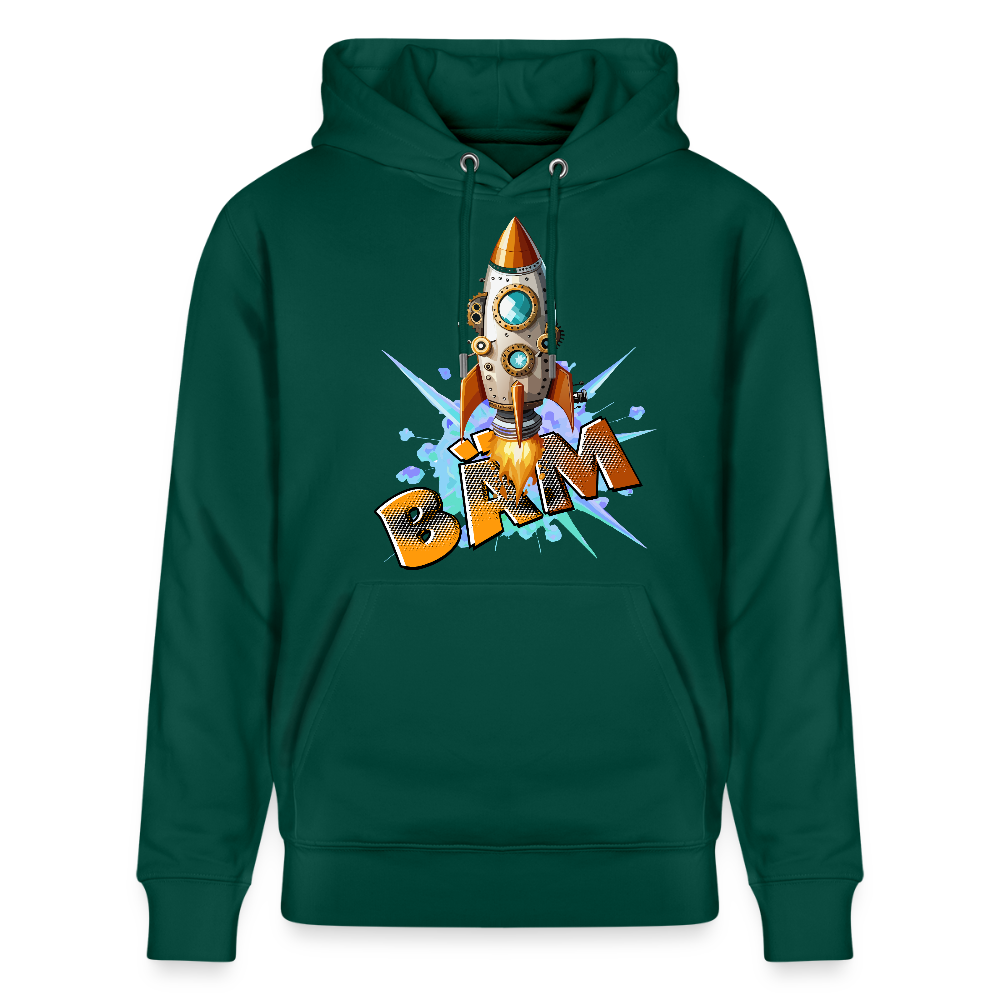 Unisex Hoodie mit RAKETE PRINT - Forest