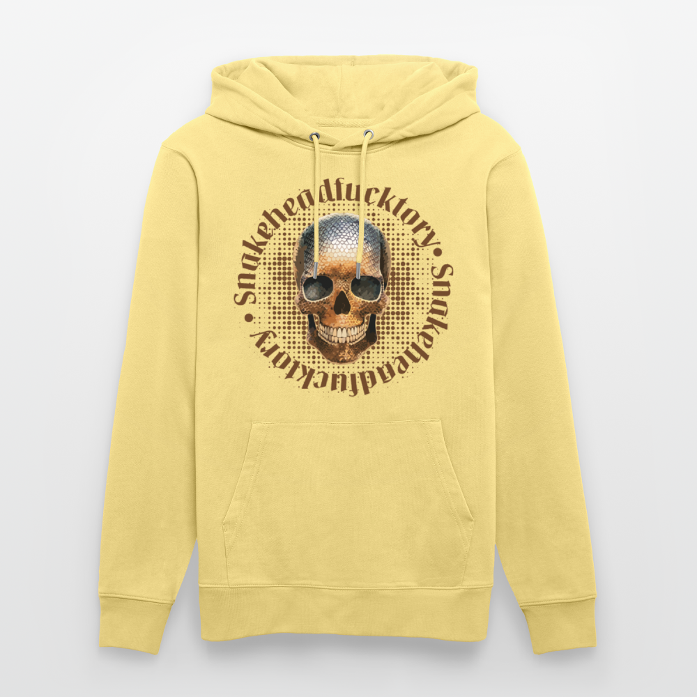 Unisex Hoodie mit SNAKEHEAD SKULL PRINT - Gelb Viva 