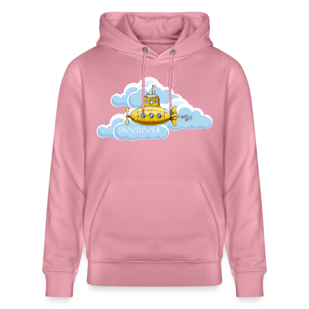 Unisex Bio-Hoodie mit SKYDIVER PRINT - Lila Traum