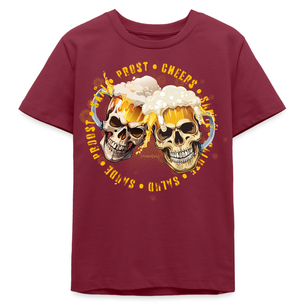 MNJS TEENS Bio T-Shirt mit OKTOBERFEST EDITION BOYS PRINT - Burgunderrot