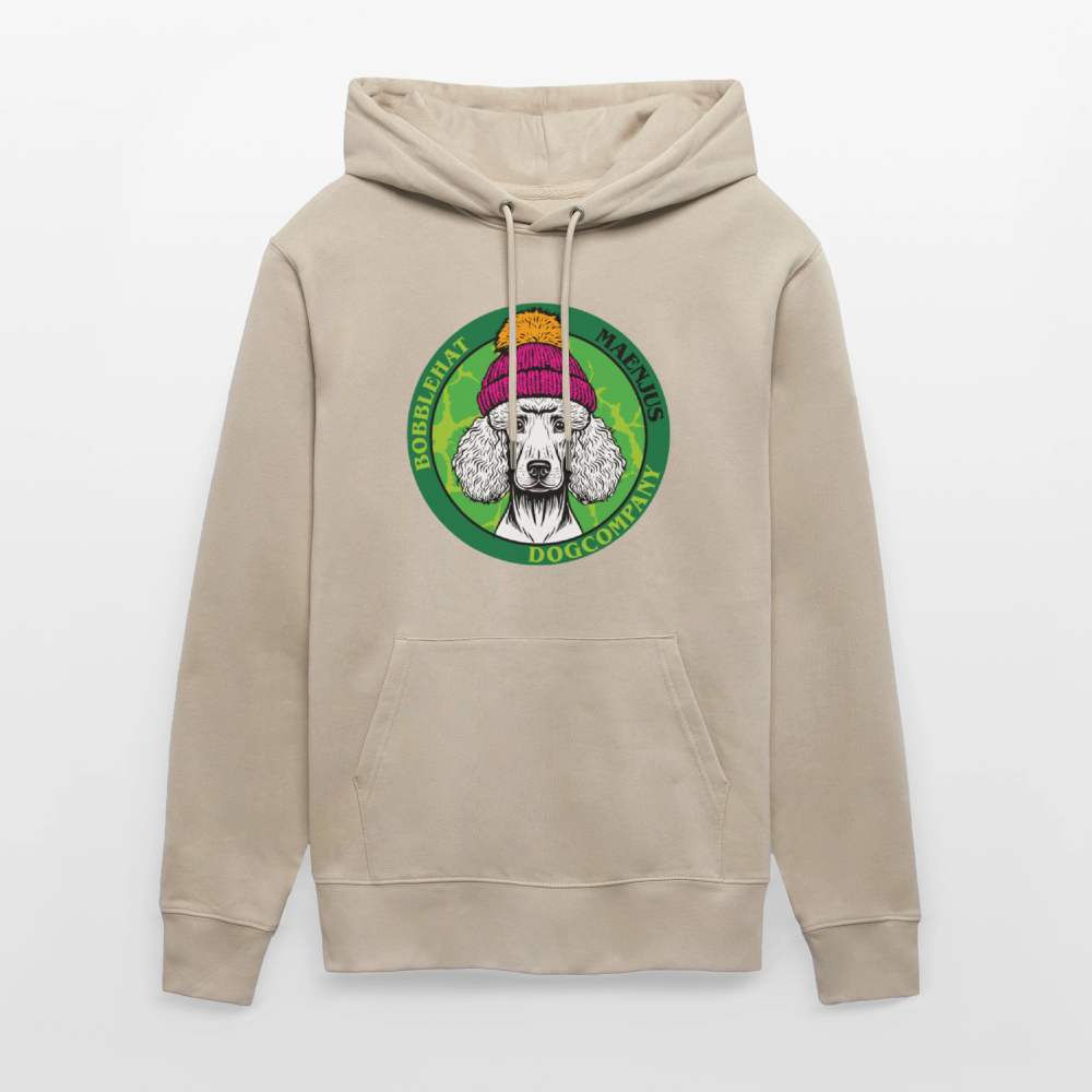 SUnisex Bio-Hoodie mit BOBBLEHAT DOGCOMPANY PRINT - Beige