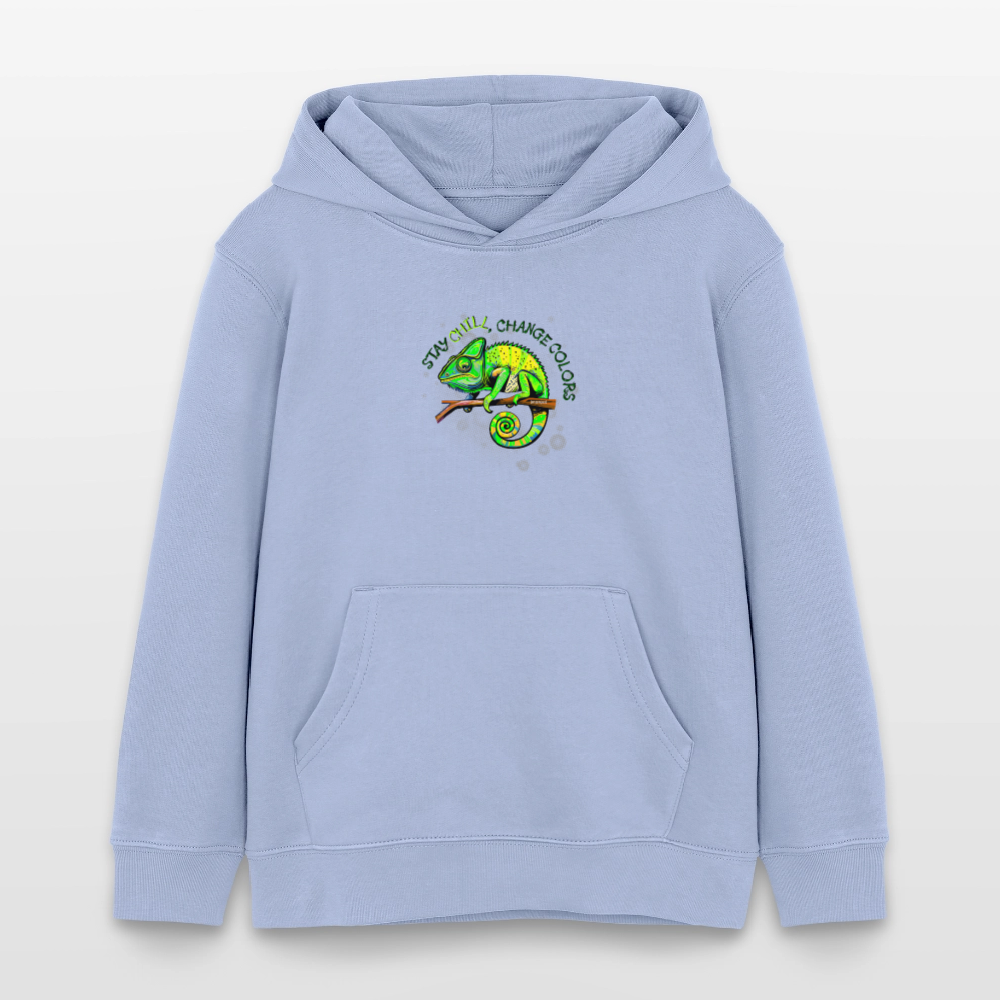 MNJS KIDS Bio-Hoodie mit BE DIFFERENT PRINT - Sky