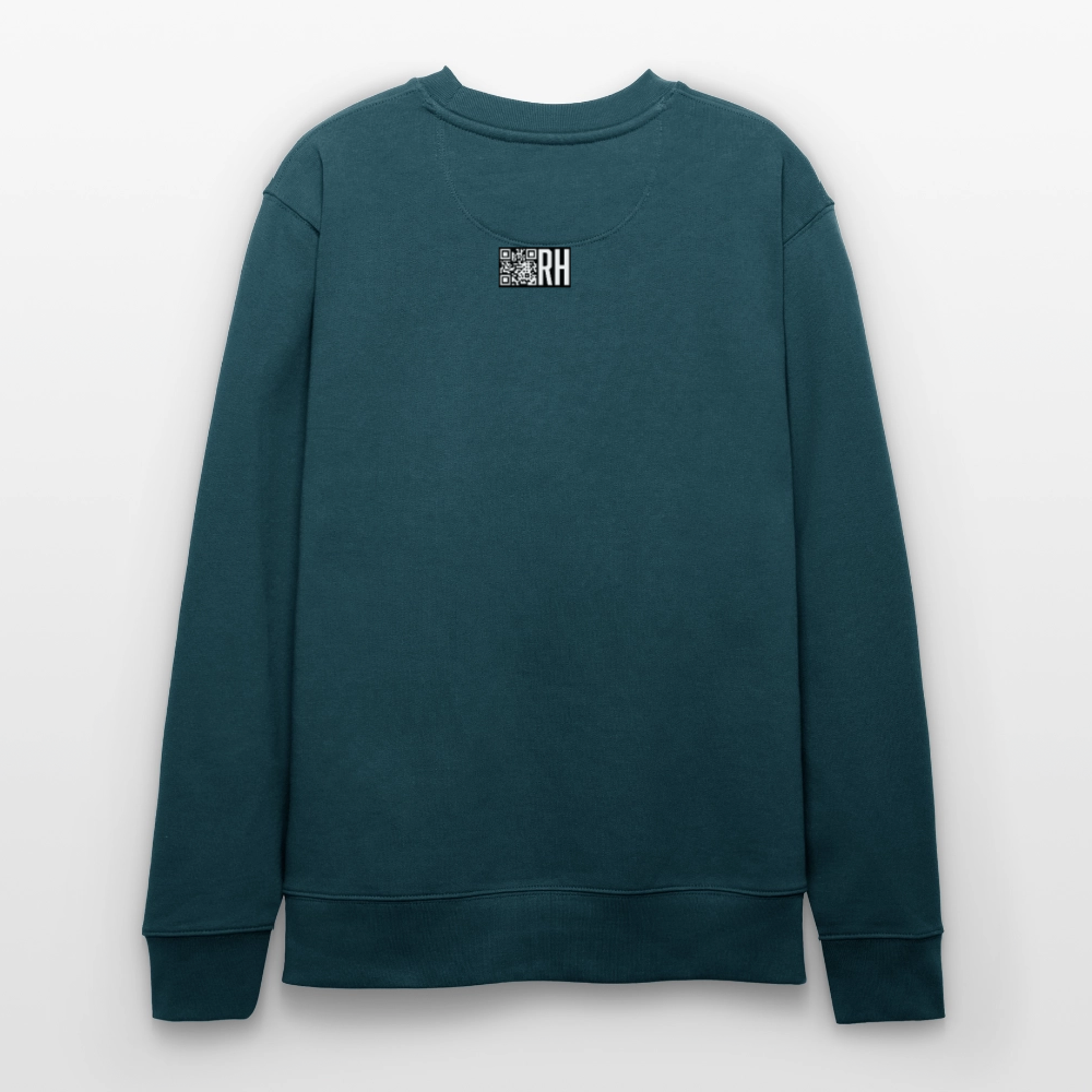 Unisex Bio-Sweatshirt mit CREATIVE VIRUS INSIDE PRINT - Dunkles Petrol