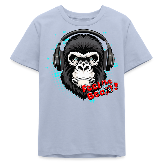 MNJS TEENS Bio T-Shirt mit FEEL THE BEA(S)T PRINT - Lavendel-Violett