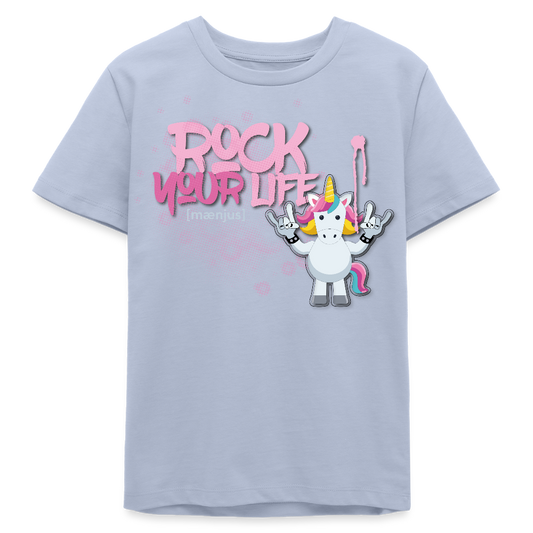 MNJS TEENS Bio T-Shirt mit ROCK YOUR LIFE PRINT - Lavendel-Violett