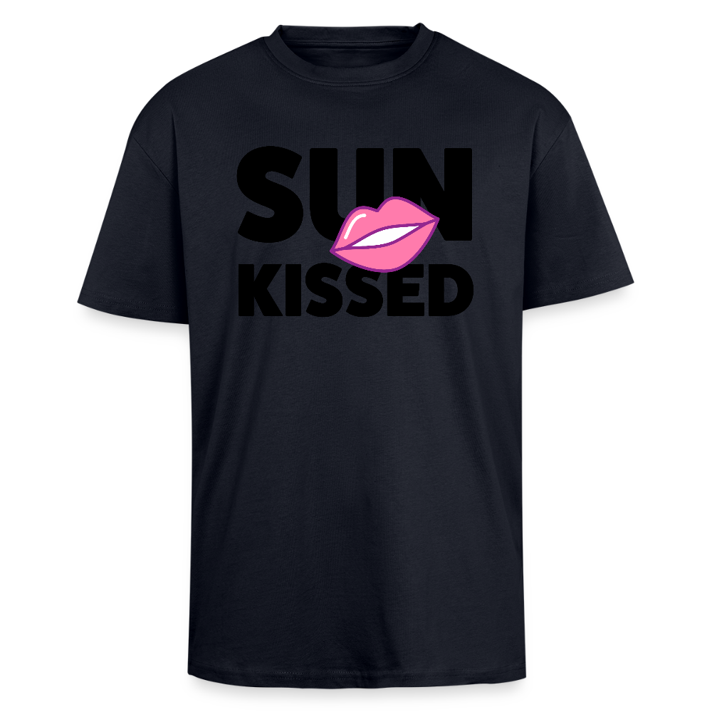 Heavy Oversize T-Shirt mit SUN KISSED PRINT - French Navy