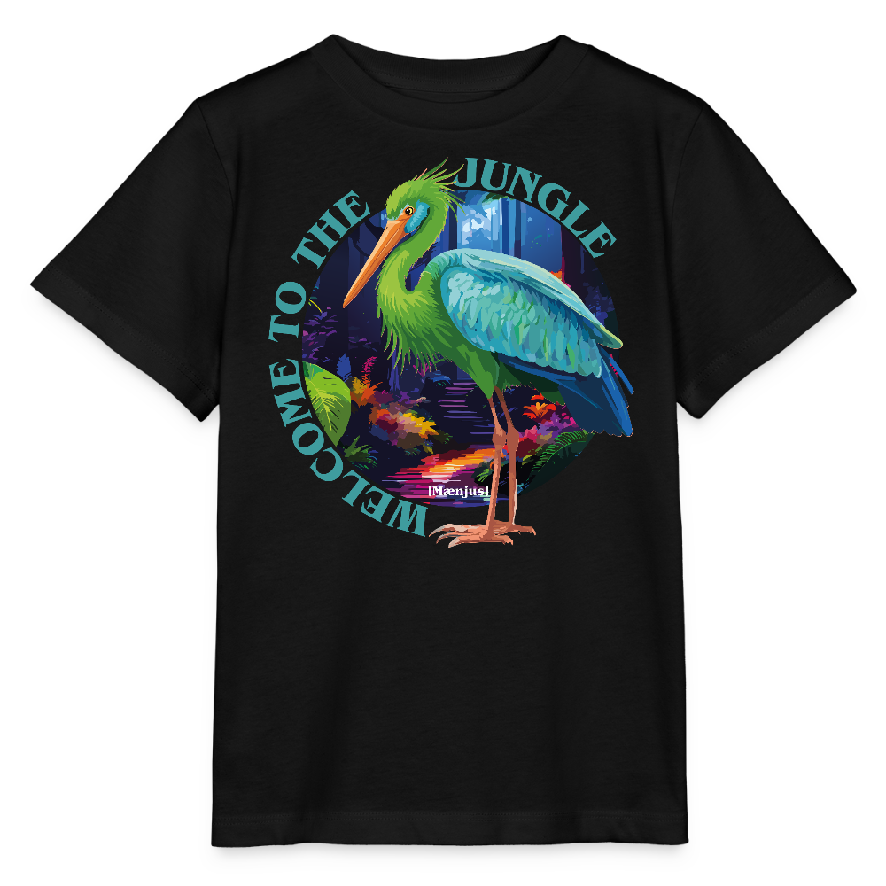 MNJS KIDS T-Shirt mit WELCOME TO THE JUNGLE PRINT - Schwarz
