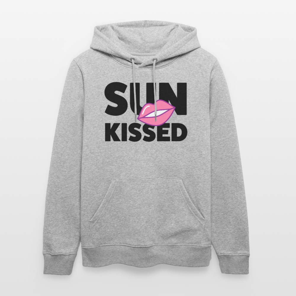 Unisex Hoodie mit SUN KISSED PRINT - Grau meliert