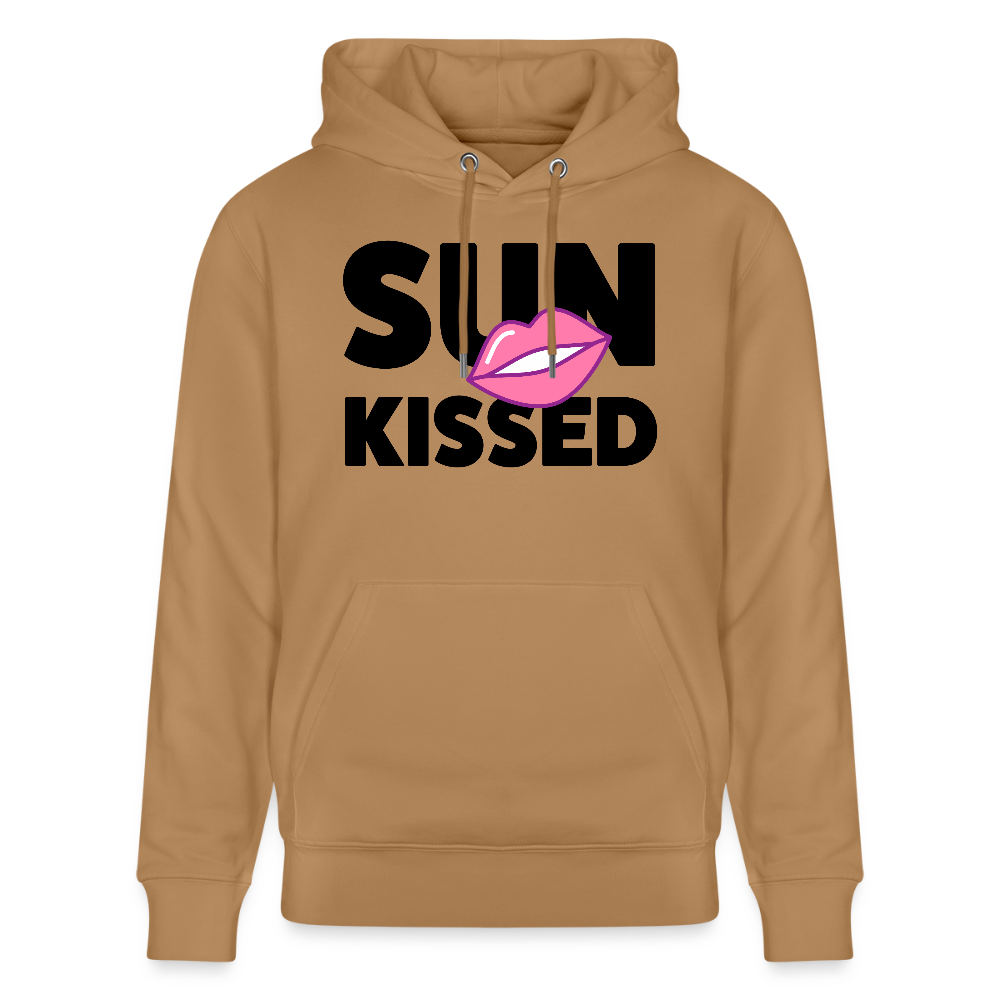Unisex Hoodie mit SUN KISSED PRINT - Karamell 