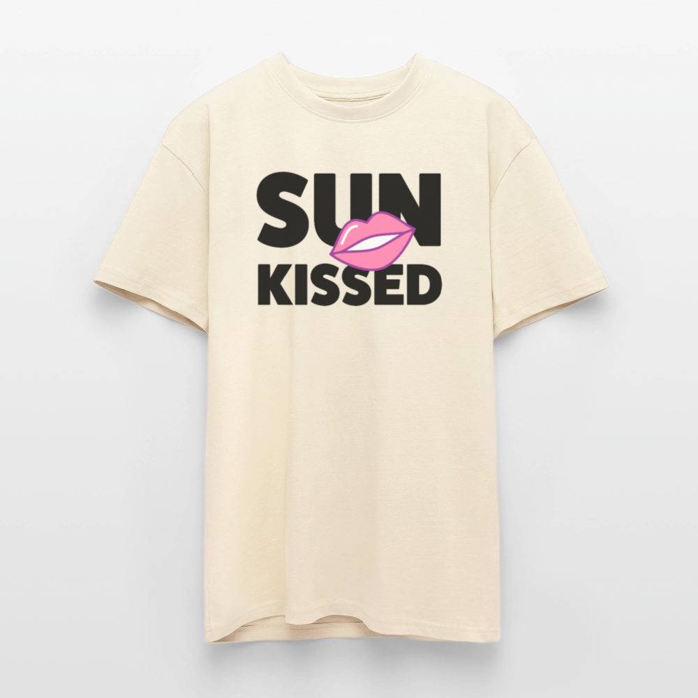 Heavy Oversize T-Shirt mit SUN KISSED PRINT - Creme