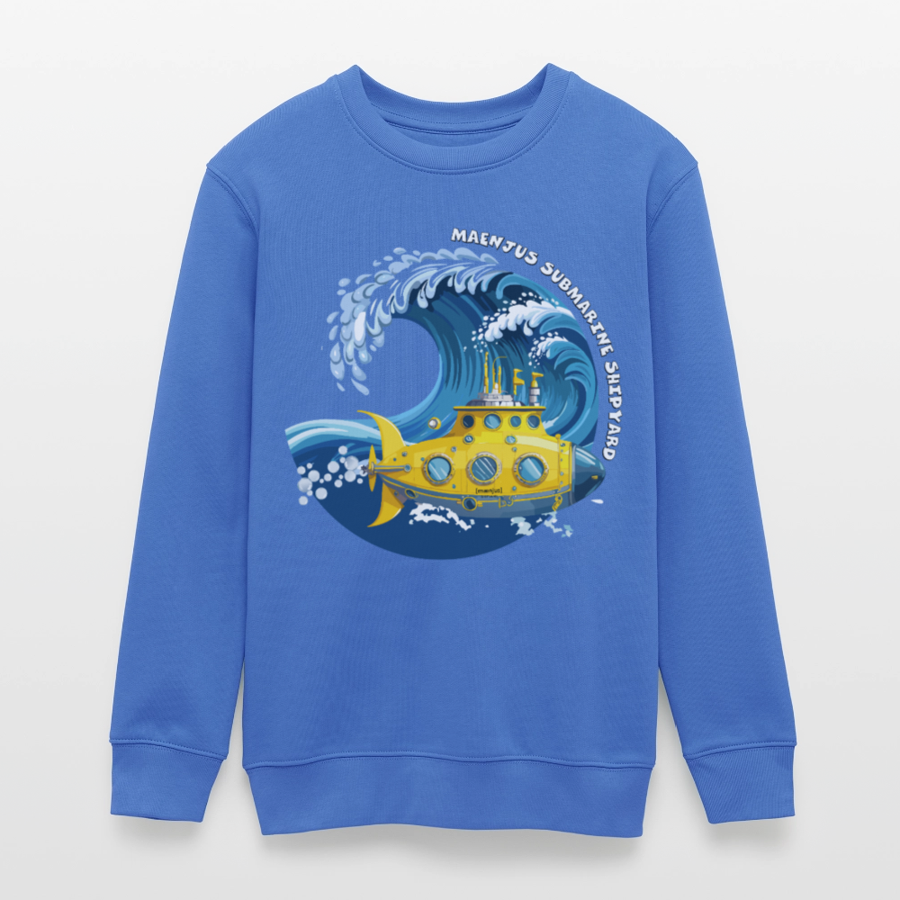 MNJS TEENS Bio Sweatshirt mit SUBMARINE SHIPYARD PRINT - carolina Blue