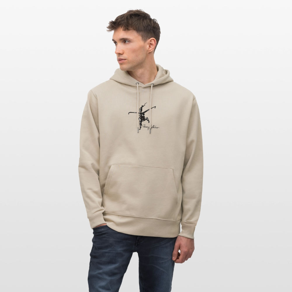Unisex Bio-Hoodie mit TUSCHEWEIBCHEN PRINT - Beige