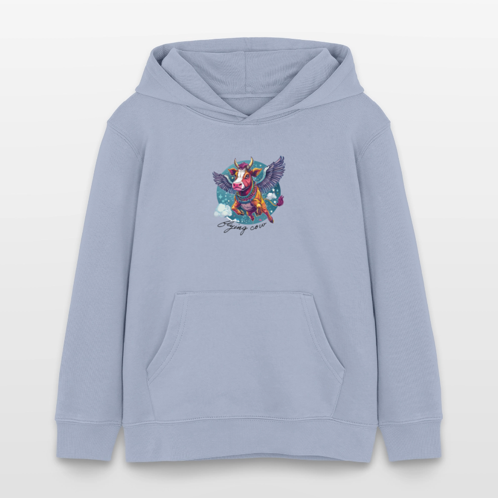 MNJS KIDS Bio-Hoodie mit FLYING COW PRINT - Lavendel-Violett