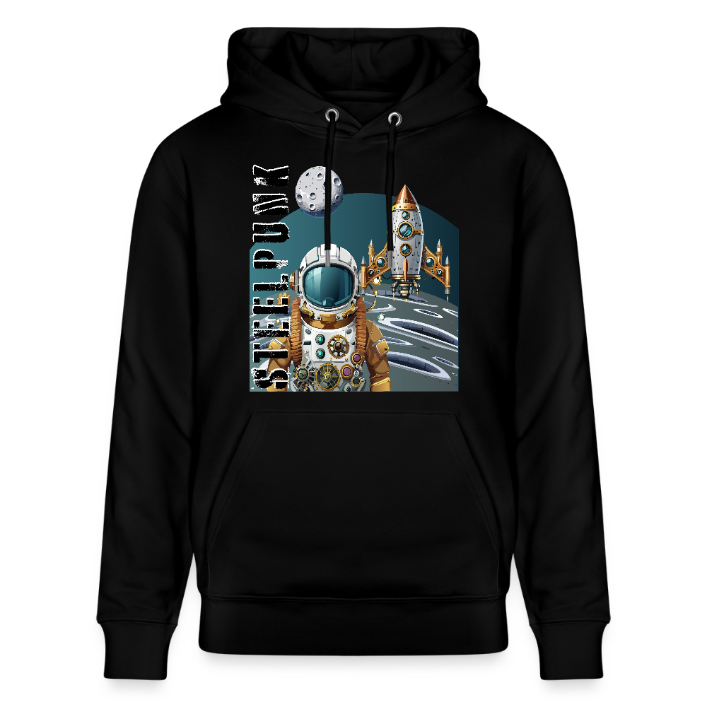 Unisex Hoodie mit STEELPUNK PRINT - Schwarz