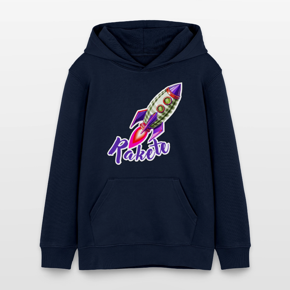 MNJS TEENS Bio-Hoodie mit RAKETE PRINT - Navy