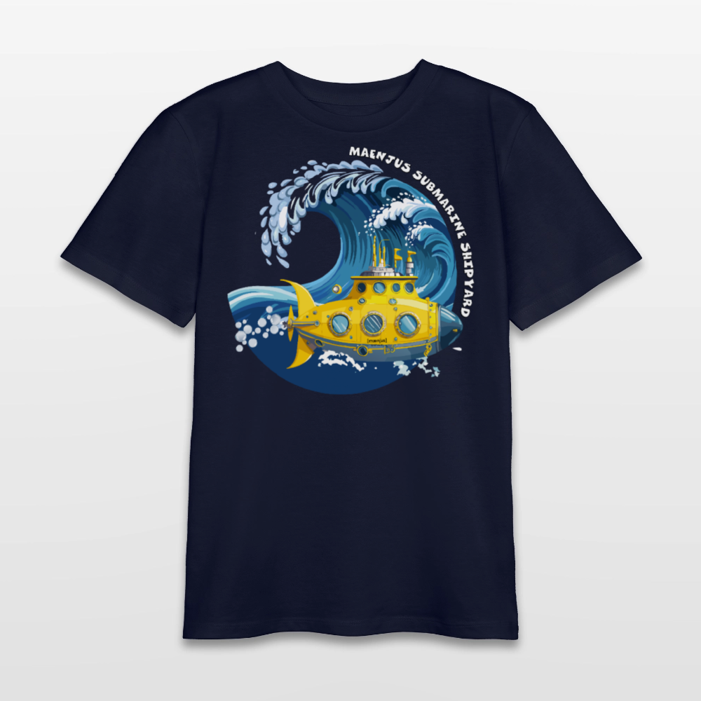 MNJS TEENS Bio T-Shirt mit SUBMARINE SHIPYARD PRINT - Navy