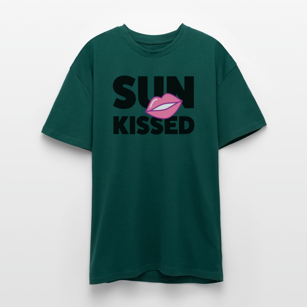 Heavy Oversize T-Shirt mit SUN KISSED PRINT - hunter Green