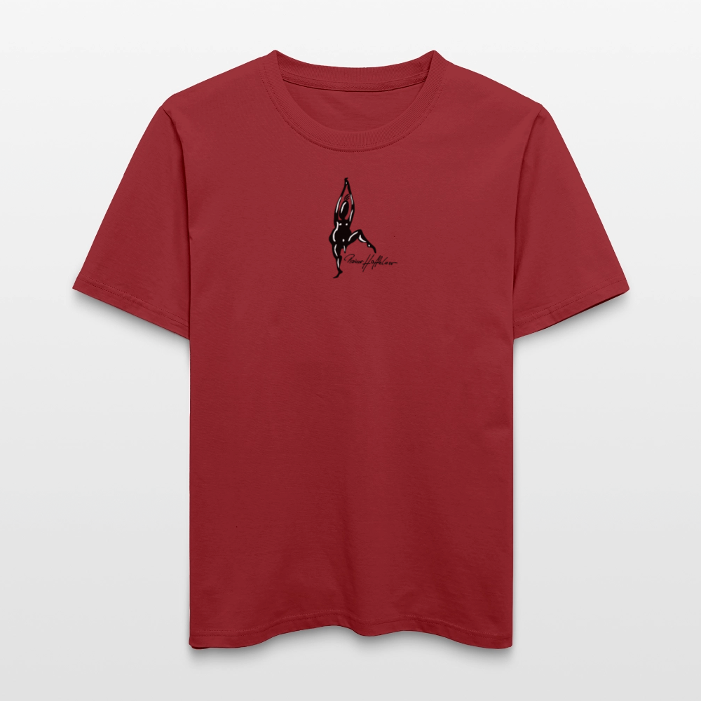 Unisex Bio-T-Shirt mit TUSCHEMÄNNCHEN PRINT - Erdrot