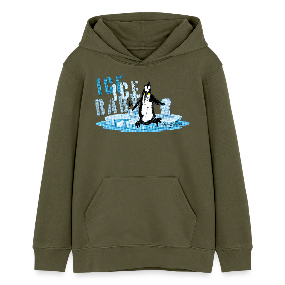 MNJS TEENS Bio-Hoodie mit ICE ICE BABY PRINT - Khaki
