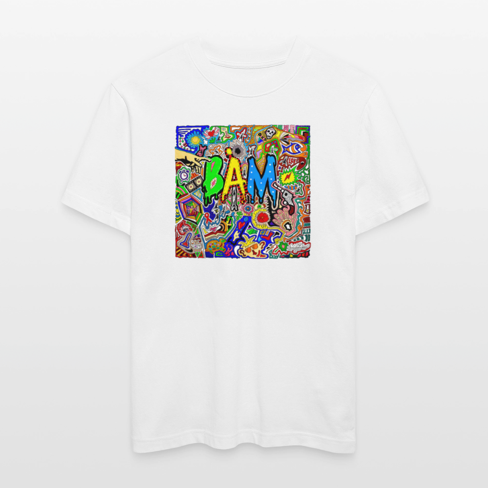 Unisex Bio-T-Shirt mit BÄM PRINT - Weiß