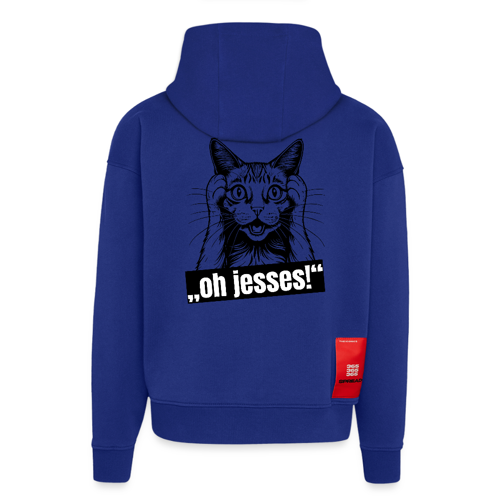 Heavyweight Oversized Organic Hoodie mit OH JESSES PRINT - Iconic Blue
