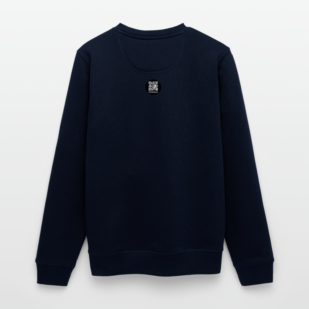 Unisex Bio-Sweatshirt mit BOO! PRINT - Navy