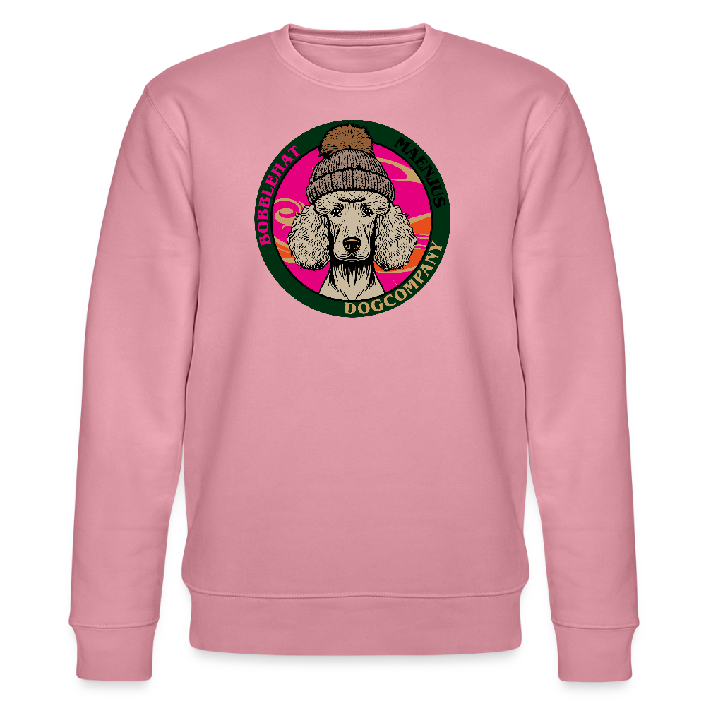 Unisex Bio-Sweatshirt mit BOBBLEHAT DOGCOMPANY PRINT - Lila Traum