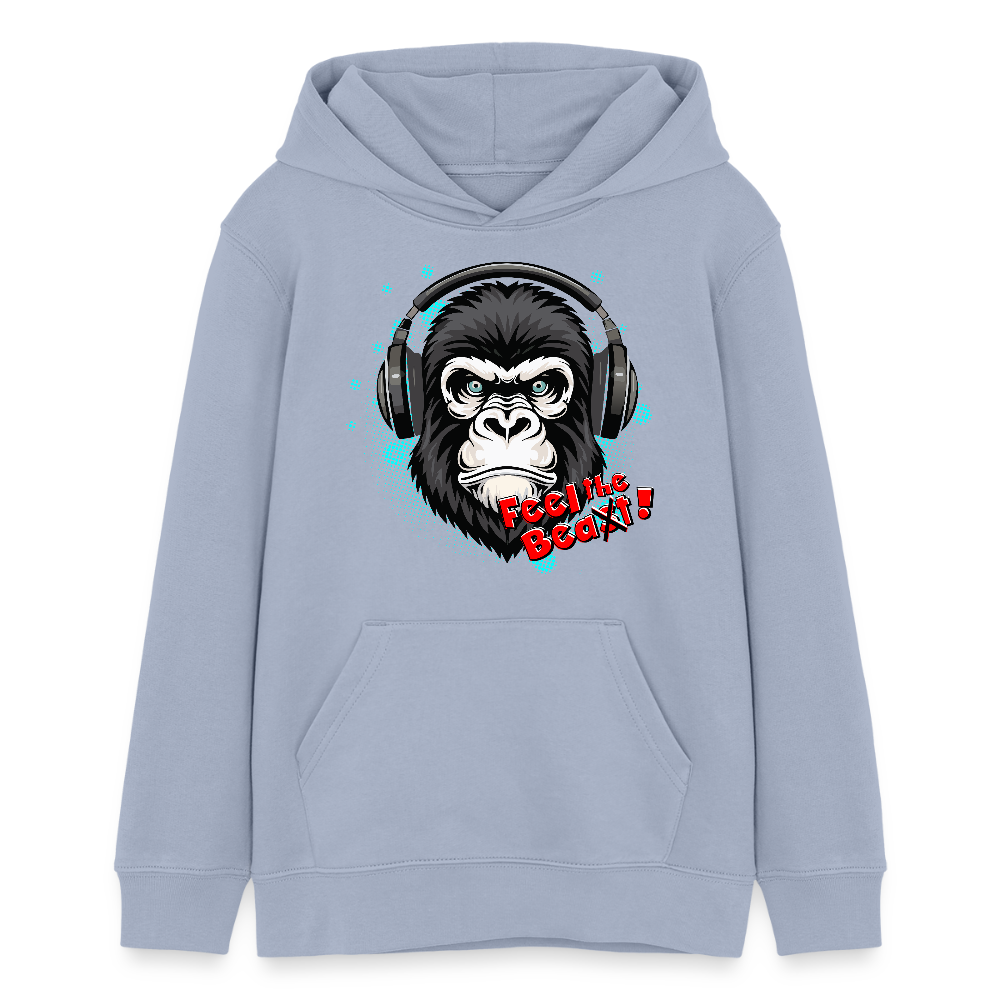 MNJS TEENS Bio-Hoodie mit FEEL THE BEAST PRINT - Lavendel-Violett