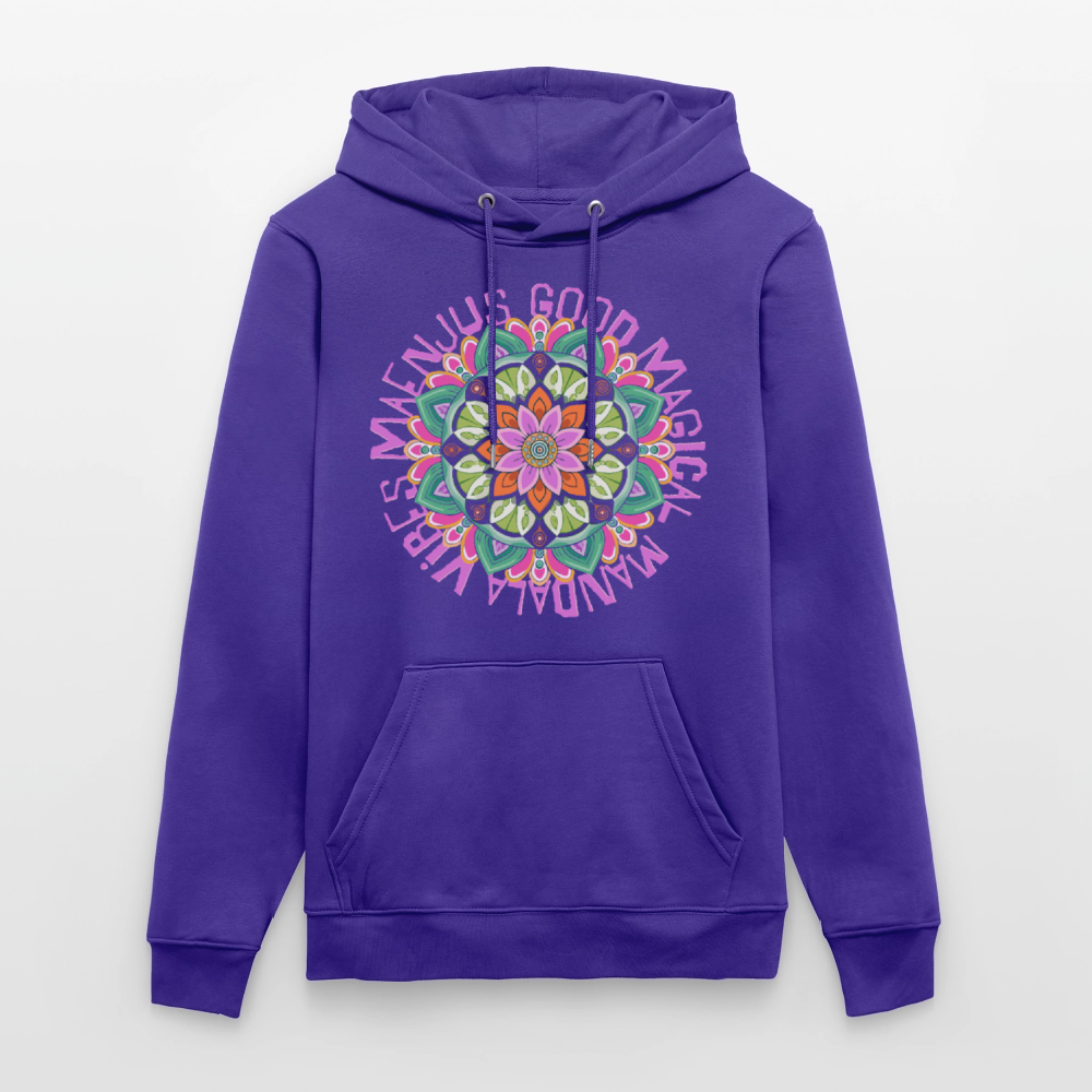 Unisex Bio-Hoodie mit MANDALA VIBES PRINT - Purple Love 