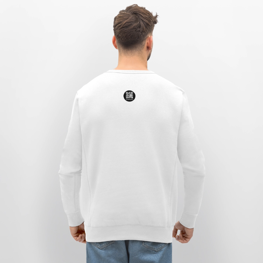 Unisex Bio-Sweatshirt mit BOO! PRINT - Weiß