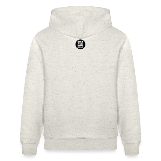 Unisex Bio-Hoodie mit SNOW RABBITS CARROT AREA PRINT - Beige meliert