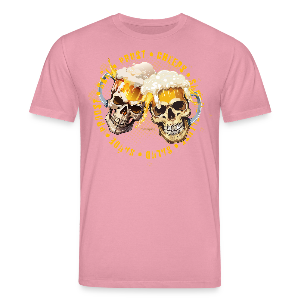 Unisex Bio-T-Shirt mit OKTOBERFEST SKULL BOY PRINT - Lila Traum