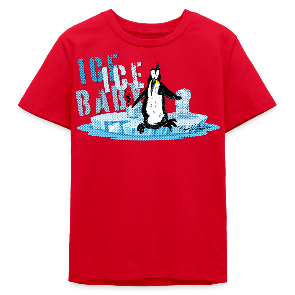 MNJS TEENS Bio T-Shirt mit ICE ICE BABY PRINT - Rot