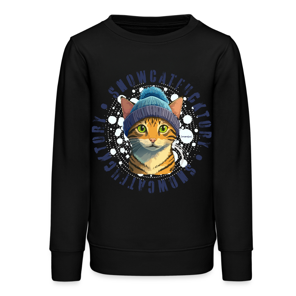 MNJS TEENS Bio Sweatshirt mit SNOWCATFUCKTORY PRINT - Schwarz