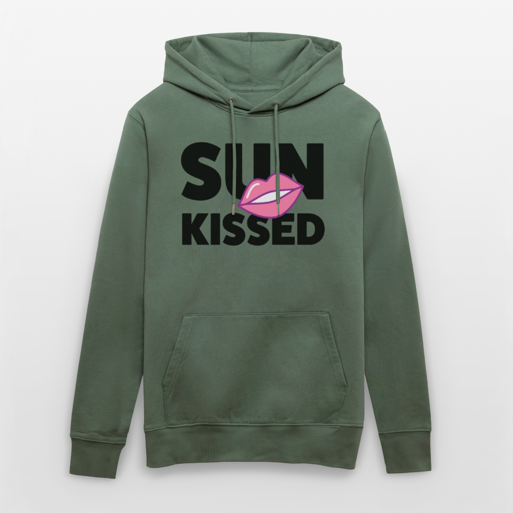 Unisex Hoodie mit SUN KISSED PRINT - Tanngrün