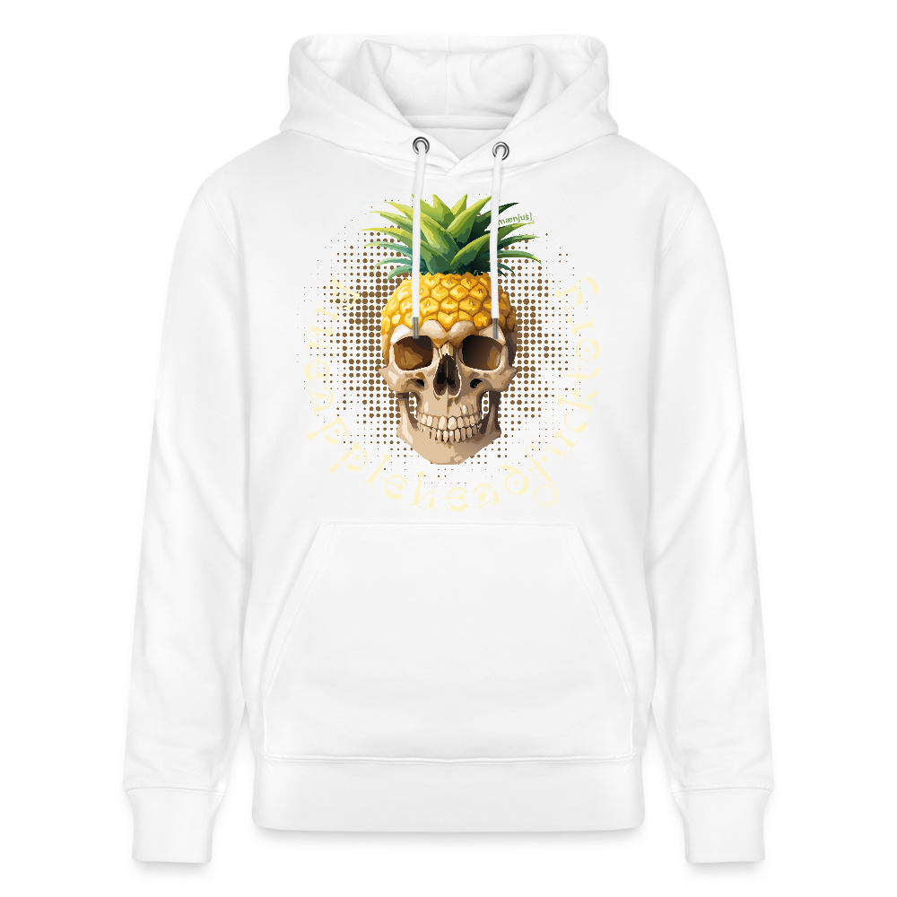 Unisex Hoodie mit PINEAPPLE SKULL PRINT - Weiß