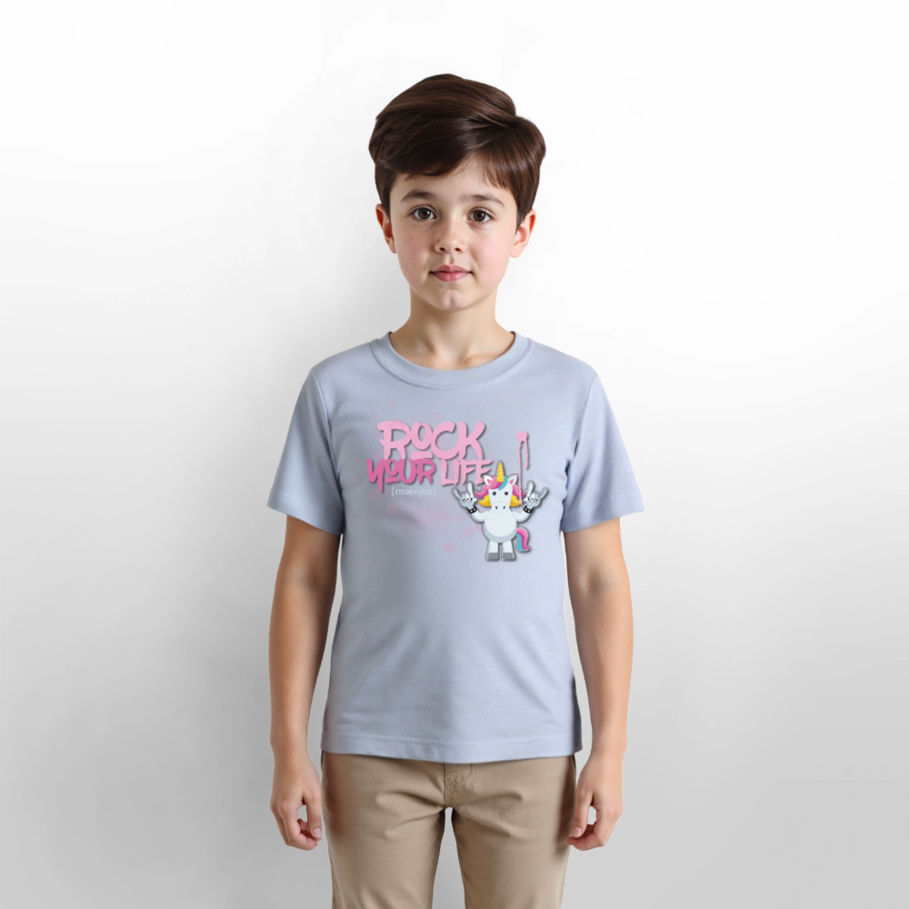 MNJS KIDS Bio T-Shirt mit ROCK YOUR LIFE PRINT - Lavendel-Violett